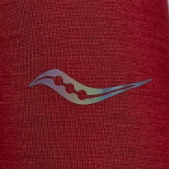 Saucony T-shirt Et Manches Longues Running^Peregrine Merino Long Sleeve Rouge