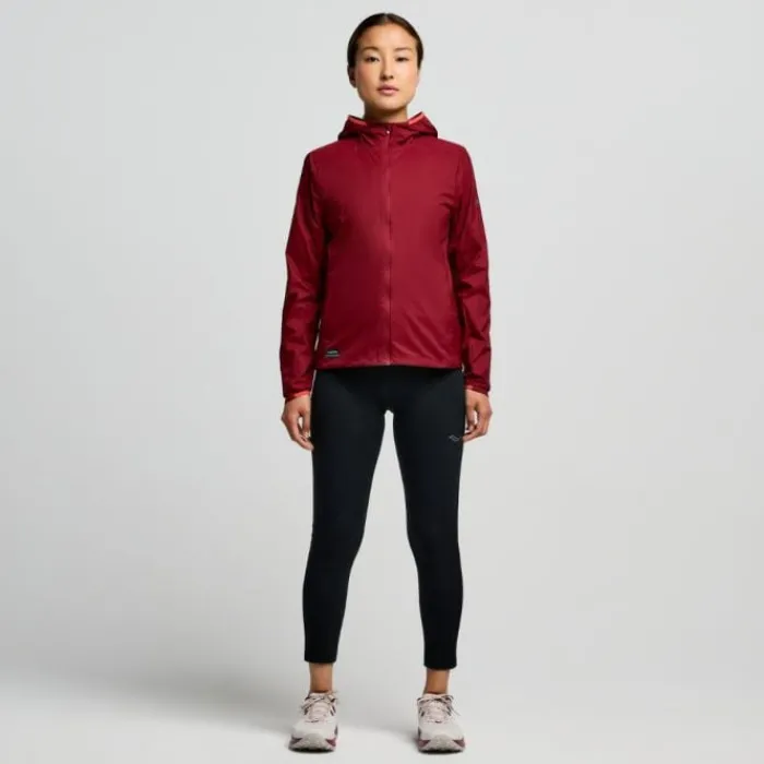 Saucony Veste Running^Peregrine Packaway Jacket Rouge