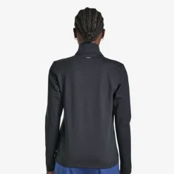 Saucony T-shirt Et Manches Longues Running^Solstice 1/4 Zip Noir