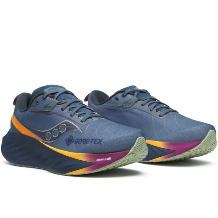 Saucony Chaussures Running Neutre|Chaussures Running Entrainement^Triumph 22 GTX Bleu