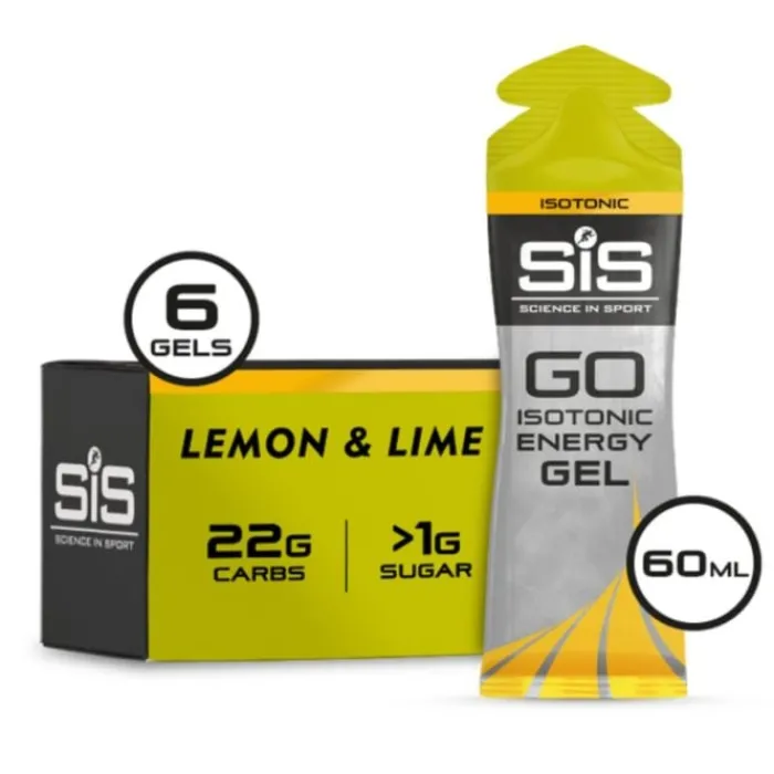 SIS Nutrition Sportive^GO Isotonic Energy Gel 6x60ml. Lemon/Lime Jaune