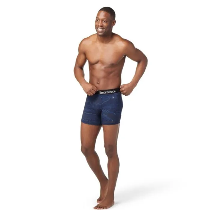 Smartwool Sous Vetement Sport^Merino Print Boxer Breif Boxed