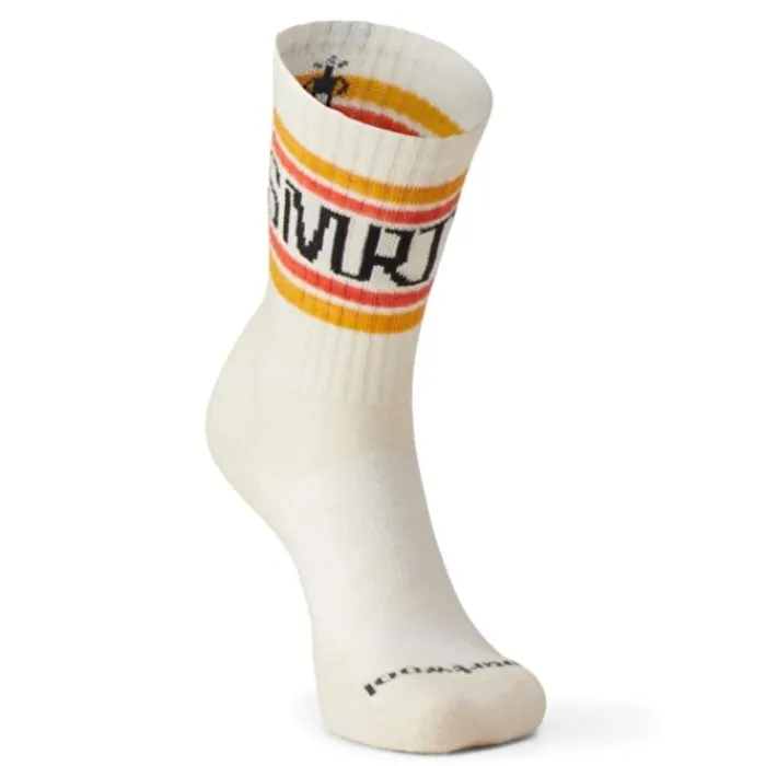 Smartwool Chaussettes|Chaussettes Running^Run Athletic Retro Stripe Crew Socks Blanc