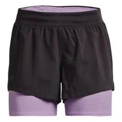 Under Armour Short Running^Iso-Chill Run 2-In-1 Shorts Noir