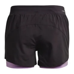 Under Armour Short Running^Iso-Chill Run 2-In-1 Shorts Noir