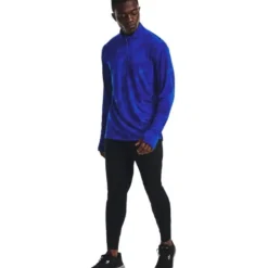 Under Armour T-shirt Et Manches Longues Running^Run Anywhere Streaker HZ Bleu