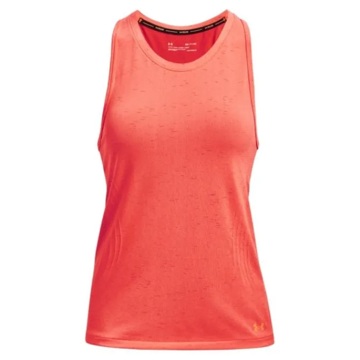 Under Armour T-shirt Et Manches Longues Running^Seamless Run Tank Orange