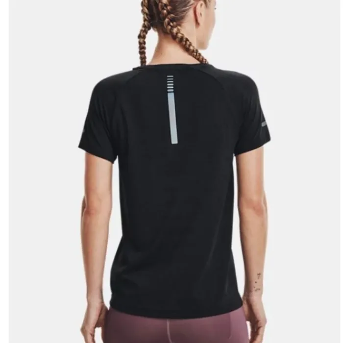 Under Armour T-shirt Et Manches Longues Running^Seamless Run Short Sleeve Noir