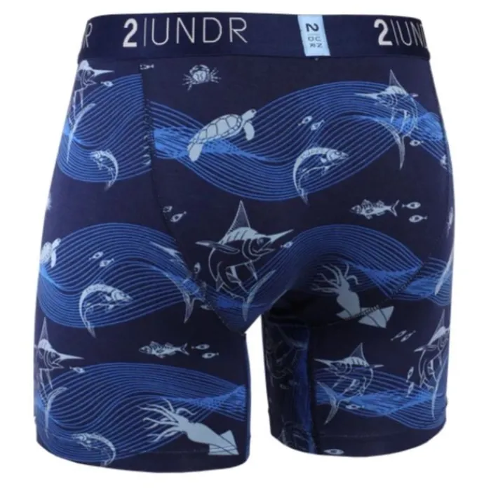 2UNDR Sous Vetement Sport^Swing Shift Boxer Bleu
