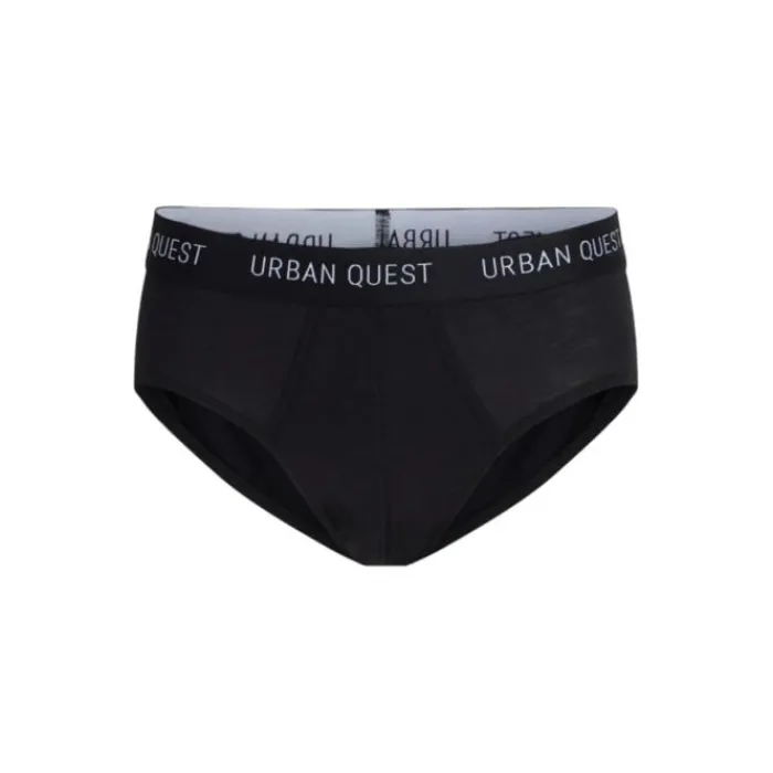 Urban Quest Sous Vetement Sport^Bamboo Brief 3-Pack Noir