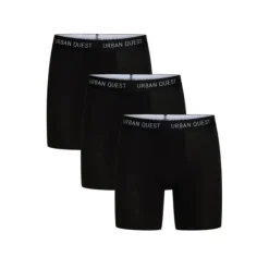 Urban Quest Sous Vetement Sport^Bamboo Long Leg Tights 3-Pack Noir