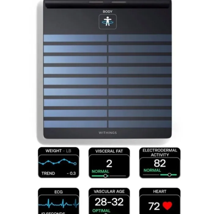 Withings Pèse-personne|Récupération^Body Scan Noir