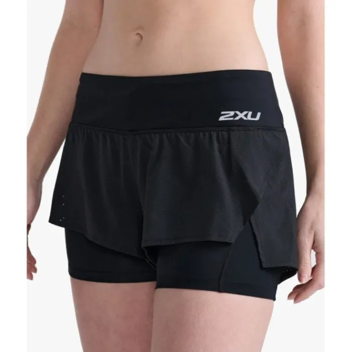 2XU Short Running^Aero 2in1 4 inch Shorts Noir