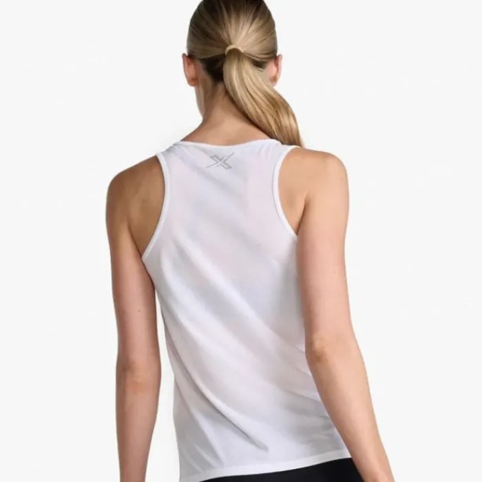 2XU T-shirt Et Manches Longues Running^Aero Singlet Blanc