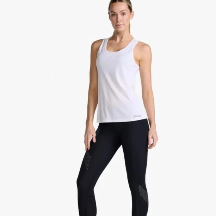 2XU T-shirt Et Manches Longues Running^Aero Singlet Blanc