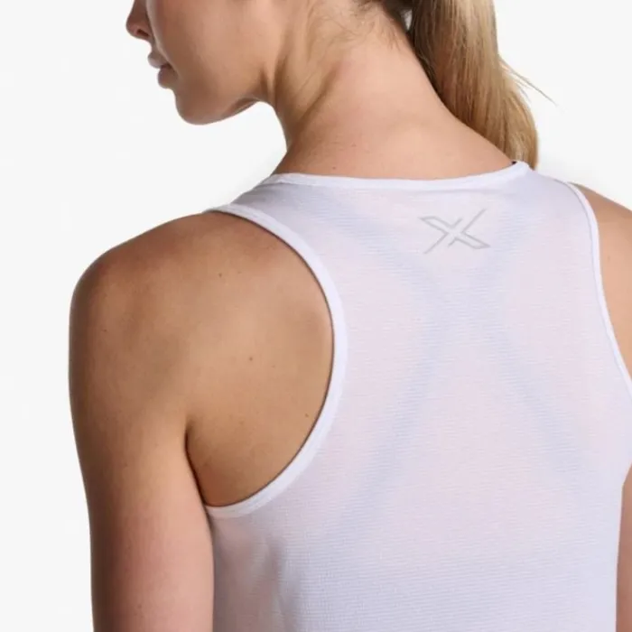 2XU T-shirt Et Manches Longues Running^Aero Singlet Blanc