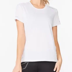 2XU T-shirt Et Manches Longues Running^Aero Tee Blanc
