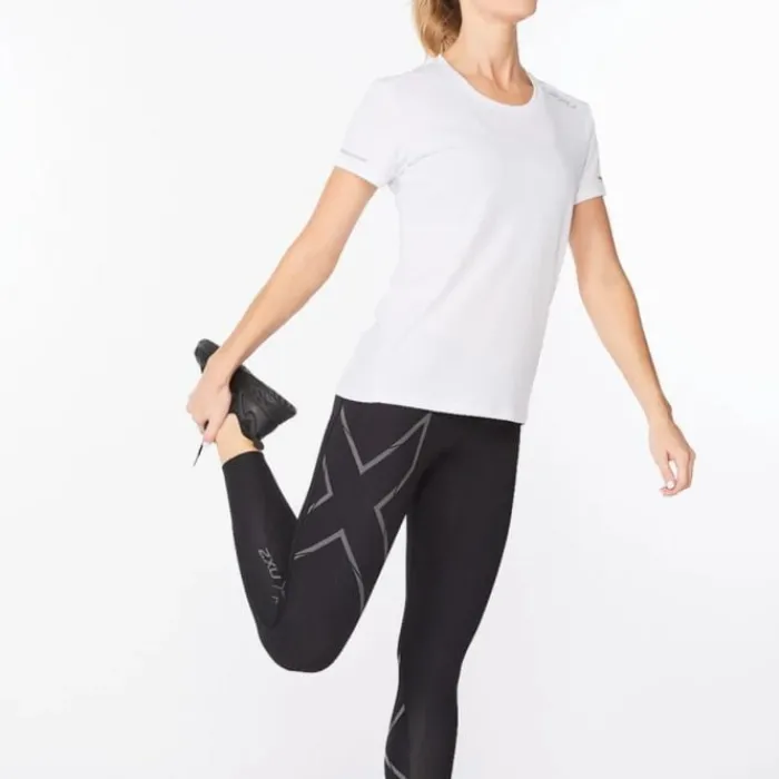 2XU T-shirt Et Manches Longues Running^Aero Tee Blanc