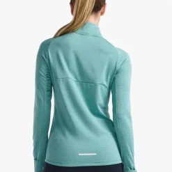 2XU T-shirt Et Manches Longues Running^Ignition 1/4 Zip Vert