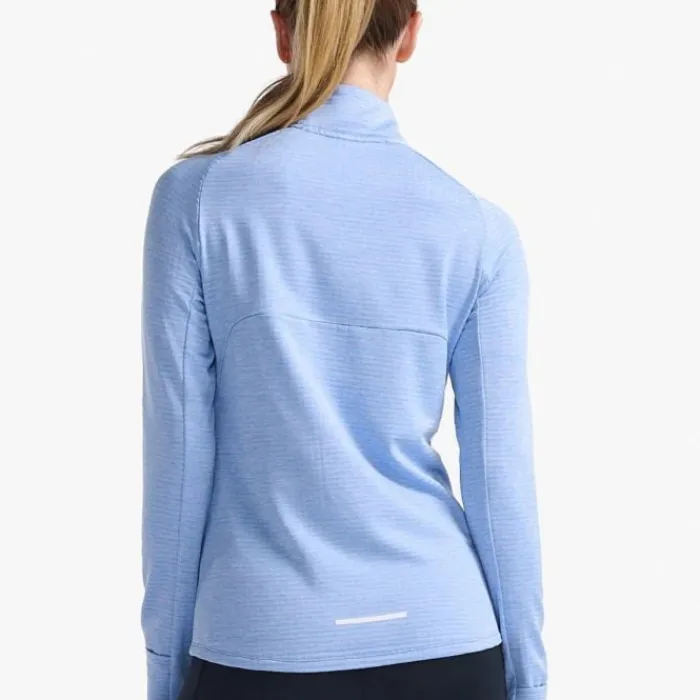 2XU T-shirt Et Manches Longues Running^Ignition 1/4 Zip Bleu