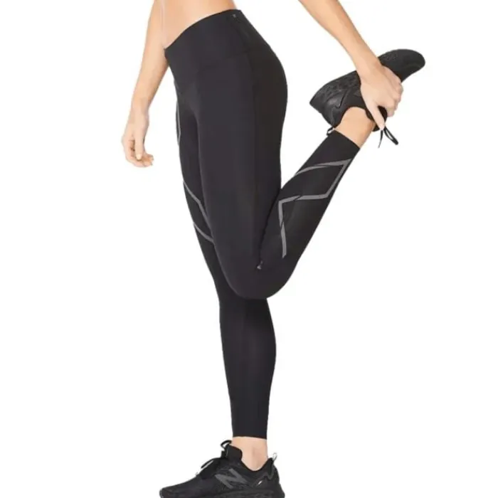 2XU Collant Et Pantalon Running^Light Speed Mid-Rise Compression Tights Noir