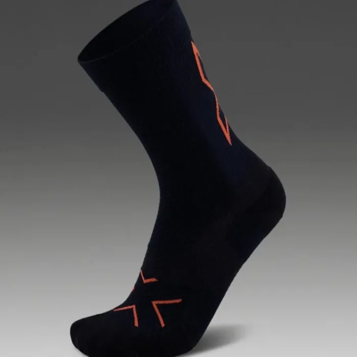 2XU Chaussettes|Chaussettes Running^Vectr Light Cushion Crew Socks Bleu