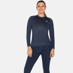 Zebdia Sous Vetement Sport|T-shirt Et Manches Longues Running^Baselayer LS Tee Bleu