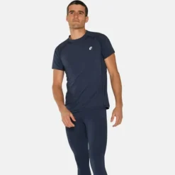 Zebdia Sous Vetement Sport|T-shirt Et Manches Longues Running^Baselayer SS Tee Bleu