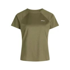 Zebdia T-shirt Et Manches Longues Running^Chest Print Sports SS Tee Vert