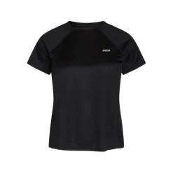 Zebdia T-shirt Et Manches Longues Running^Chest Print Sports SS Tee Noir