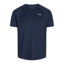Zebdia T-shirt Et Manches Longues Running^Chest Print Sports SS Tee Bleu