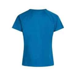 Zebdia T-shirt Et Manches Longues Running^Chest Print Sports SS Tee Bleu
