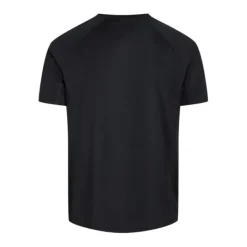 Zebdia T-shirt Et Manches Longues Running^Chest Print Sports SS Tee Noir