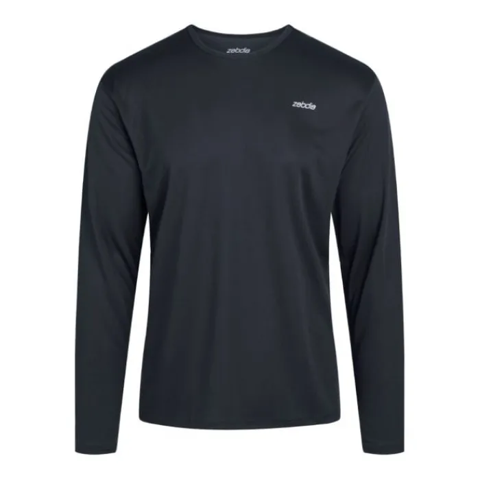 Zebdia T-shirt Et Manches Longues Running^Sports LS Tee Bleu