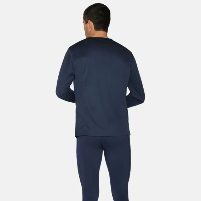 Zebdia T-shirt Et Manches Longues Running^Sports LS Tee Bleu