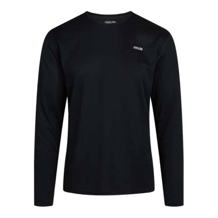 Zebdia T-shirt Et Manches Longues Running^Sports LS Tee Noir