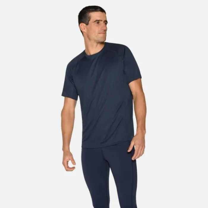 Zebdia T-shirt Et Manches Longues Running^Sports SS Tee Bleu